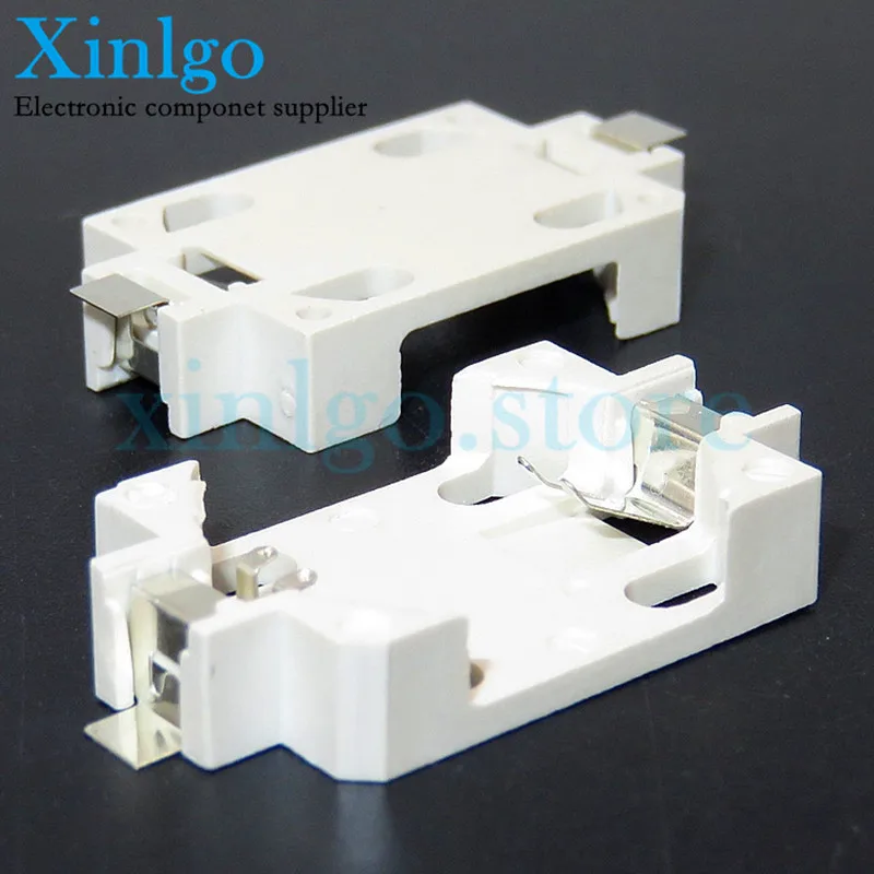 10PCS BS-6 CR2032 CR2025 CR2016 SMD Button Holder Gold Plated and Tinning Patch Battery Box