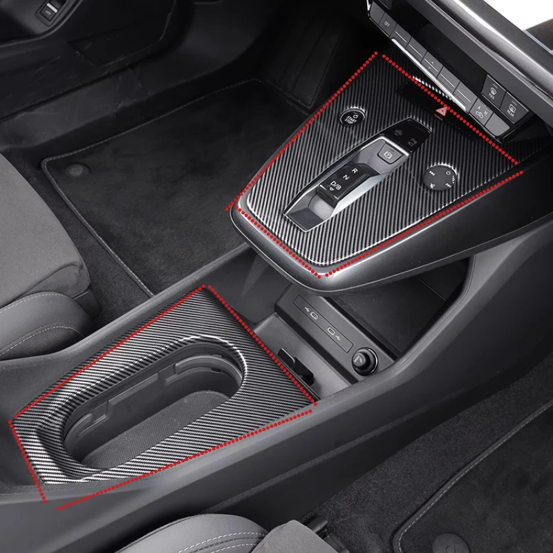 

Защитная панель центрального управления коробкой передач, рамка для Audi Q4e-tron 2022-2025 ABS, принадлежности для модификации салона автомобиля