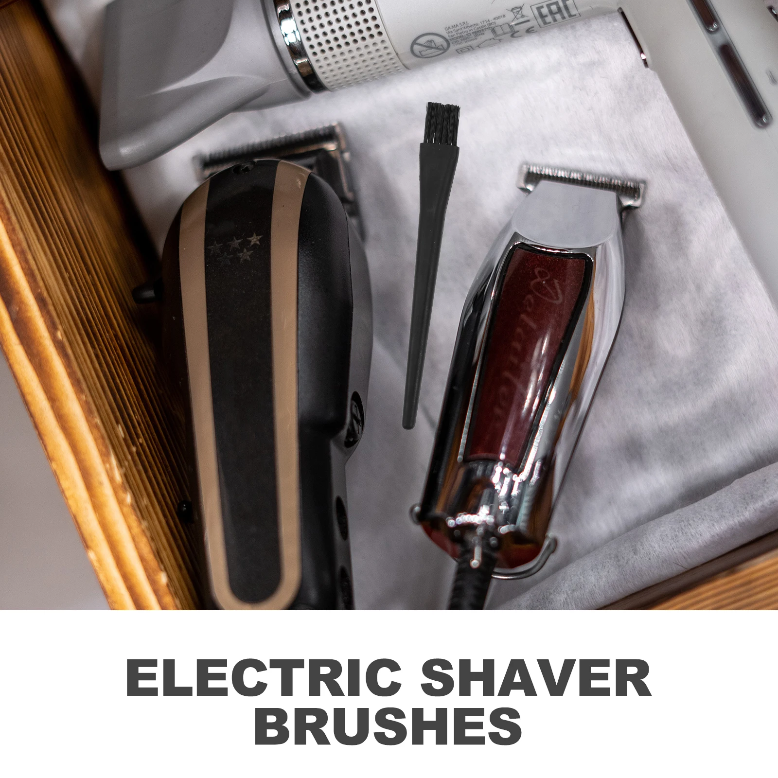 

8 Pcs Brushes Durable PP Razor Trimmer Brushes Non-Slip Razor Cleaning Tools Electric Clippers Replacement Travel