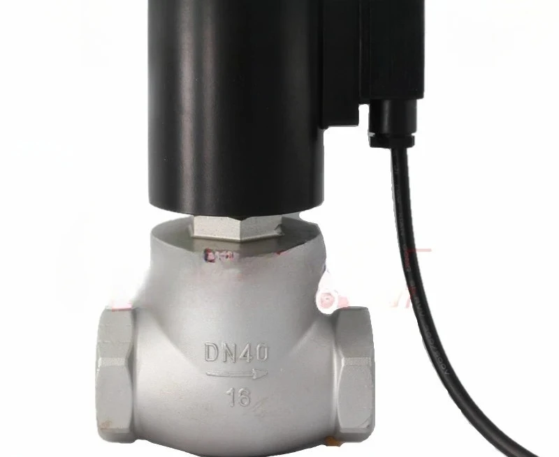 

Stainless steel steam water solenoid valve 1-inch with explosion-proof manual normally open steam solenoid valve 220 degrees