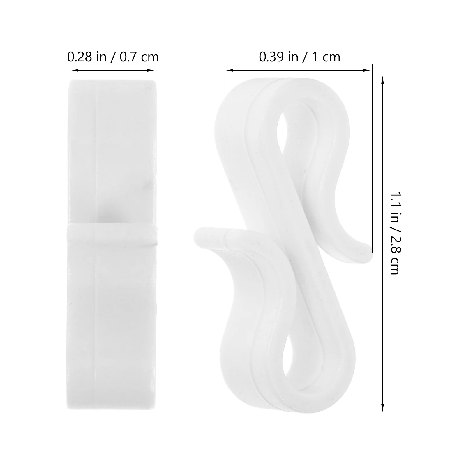 50 Pcs Gutter Hooks for Lights Christmas Ornament Hanger Clips Outdoor outside Pp