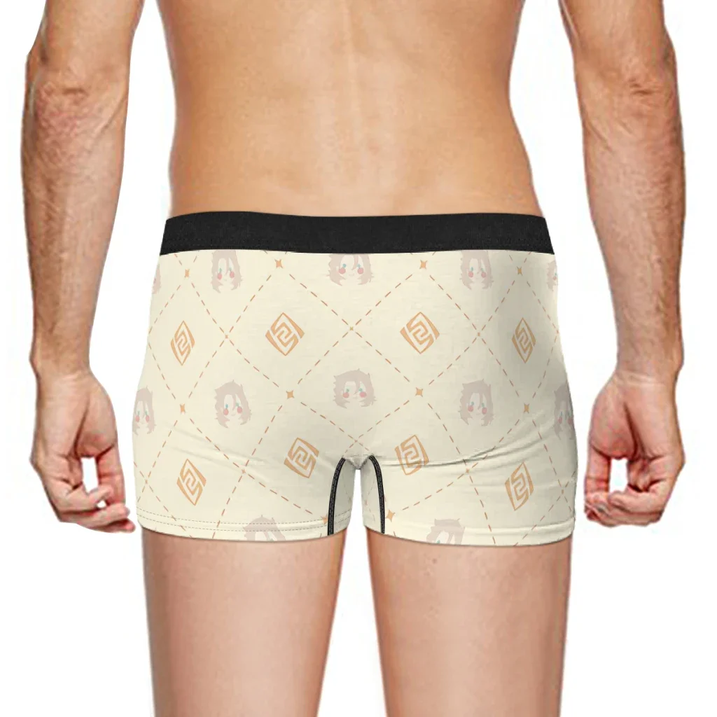 Caleçon à Motif Albedo Genshin pour Homme, Sous-Vêtement, Short Imprimé, Boxer