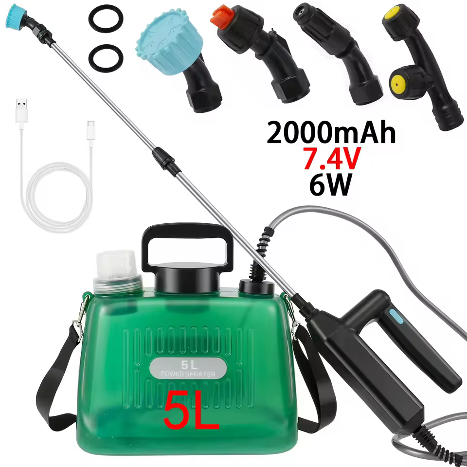 Electric Powered Sprayer Light Shoulder-type Pesticide Irrigation USB Charging 2000/2400mAh Garden Weed Portable Lawn Pump