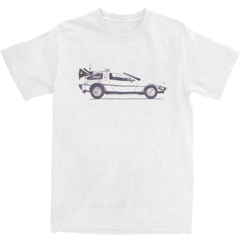 Funny Back To The Future Movies Delorean T Shirt for Men Women Pure Cotton Tees Shirt New Arrival Clothing