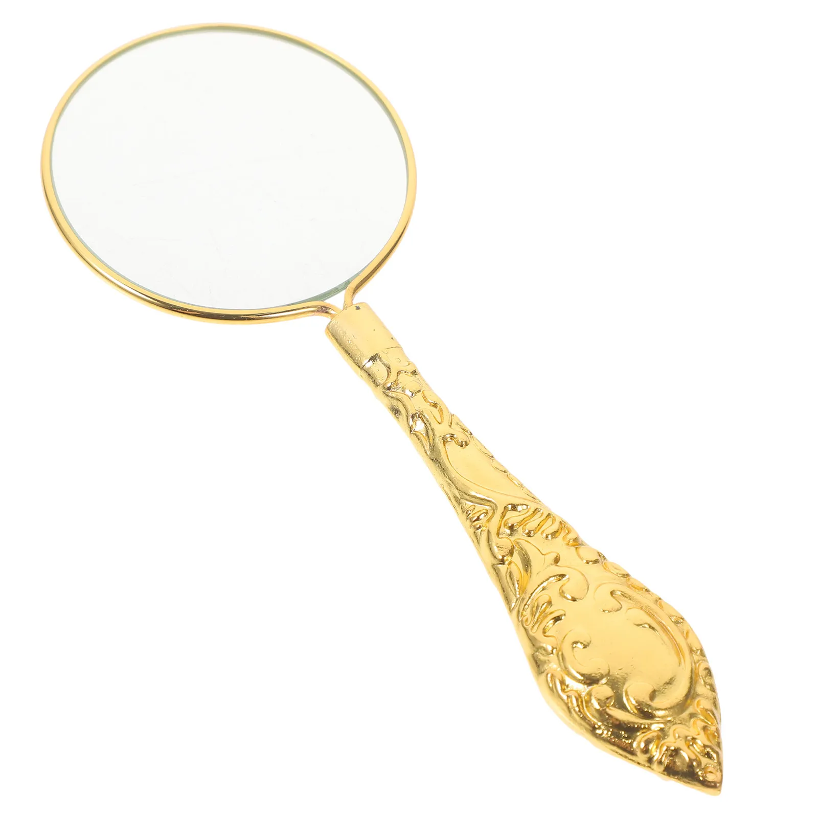5X Handheld Magnifying Glass Portable Lightweight Elderly Reading Magnifier Science Explore Tool for Teens Nature Observation