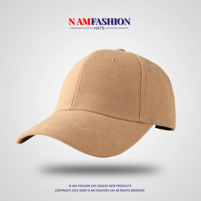 Simple Solid Color Hard Crown Baseball Cap Four Seasons Men's and Women's Casual Korean Style Versatile Peaked Cap