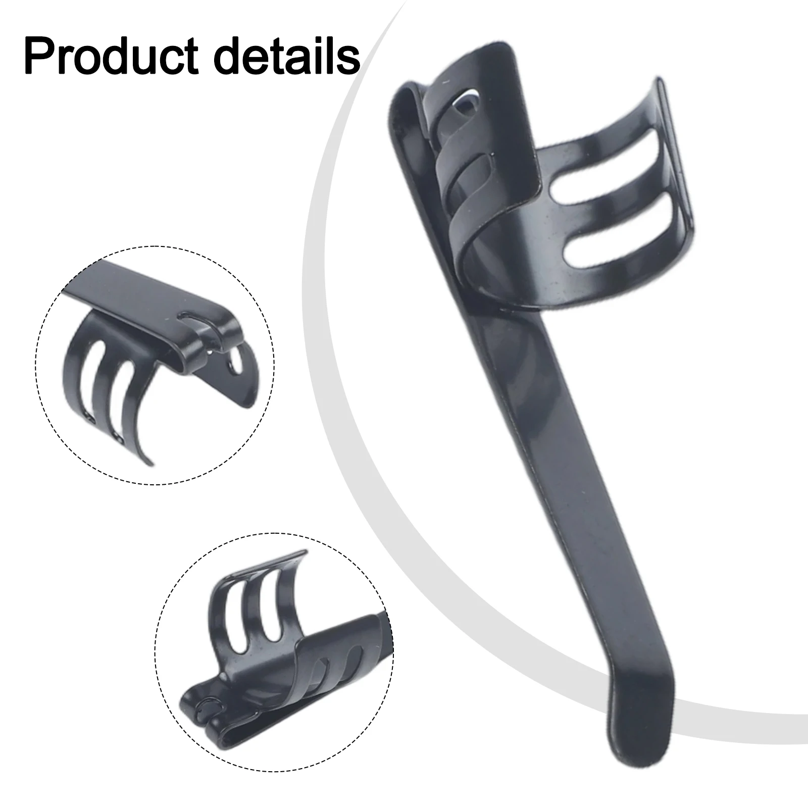 Outdoor Activities Pocket Clips Clips For Securing Pens Tool Accessory Steel Clips Half-Surrounded Design Long-Lasting Accessory