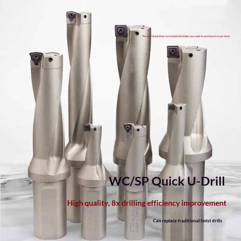 

WC Series Indexable U Drill10mm-50mm 2D 3D 4D 5D Bites WCMX WCMT Insert Metal Drill Bits Machinery Lathe CNC C20-D10.0-SP03