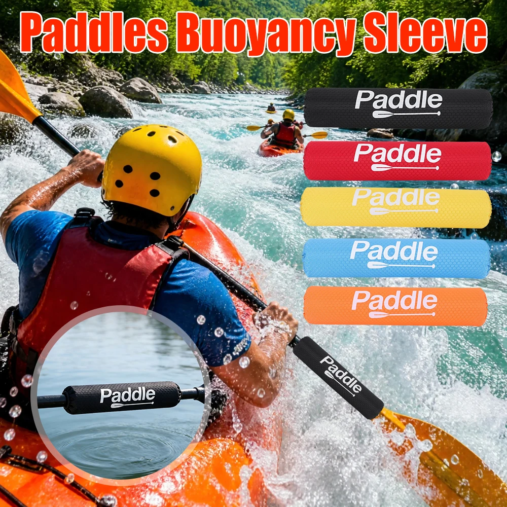 Paddle Float Multi Purpose Paddles Buoyancy Sleeve Loop Closure Versatile Kayak Flotation for Prevent Paddles Sinking in Water