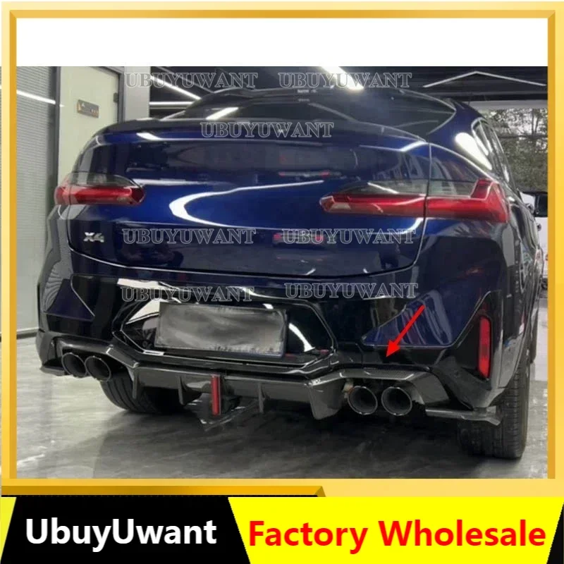 F98 X4M Carbon Fiber Frp Rear Bumper Diffuser Splitter For BMW G02 X4 Car Body Kit 2019 2020 2021