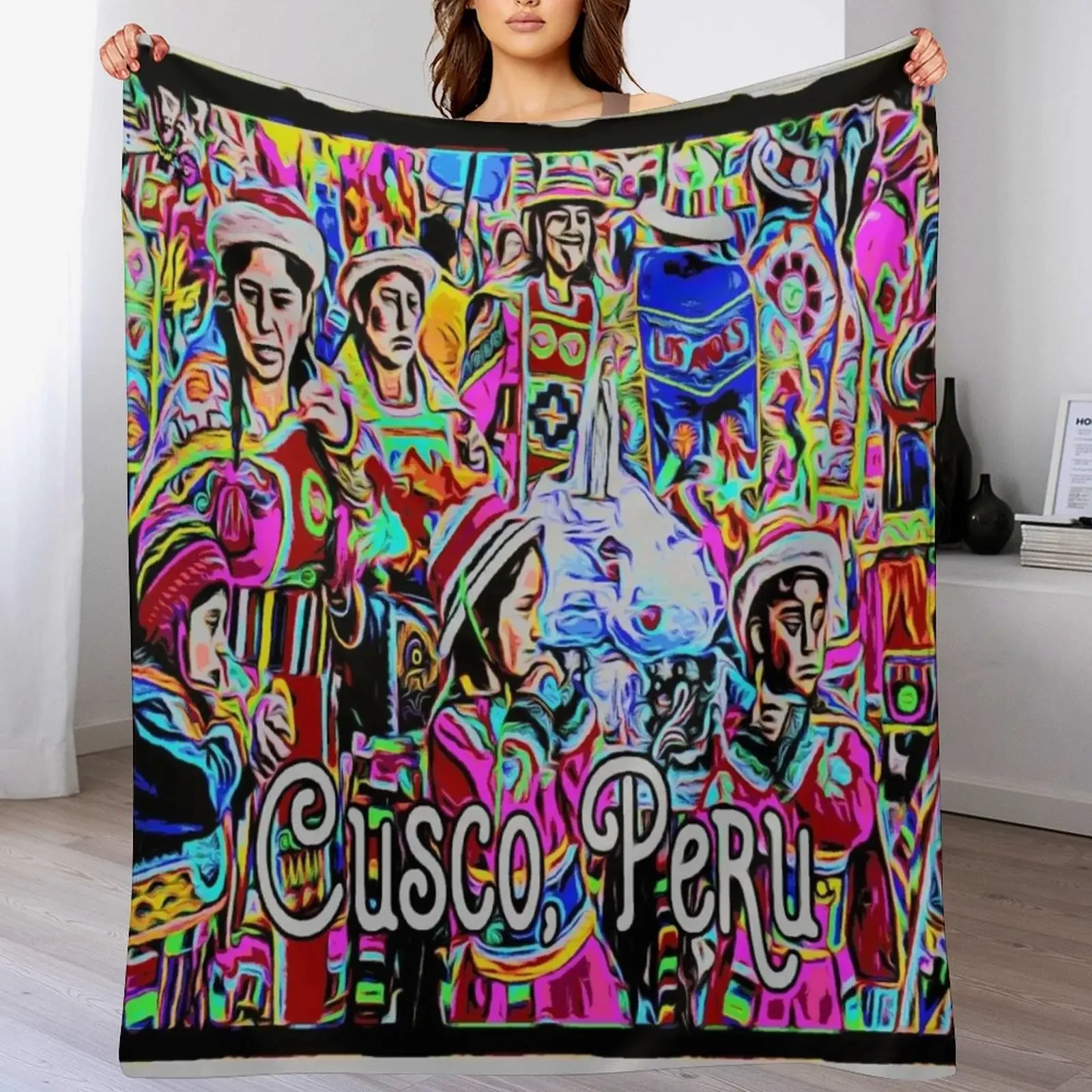 

Cuzco,Peru Throw Blanket Warm Napping Blanket for Office Couch Bed