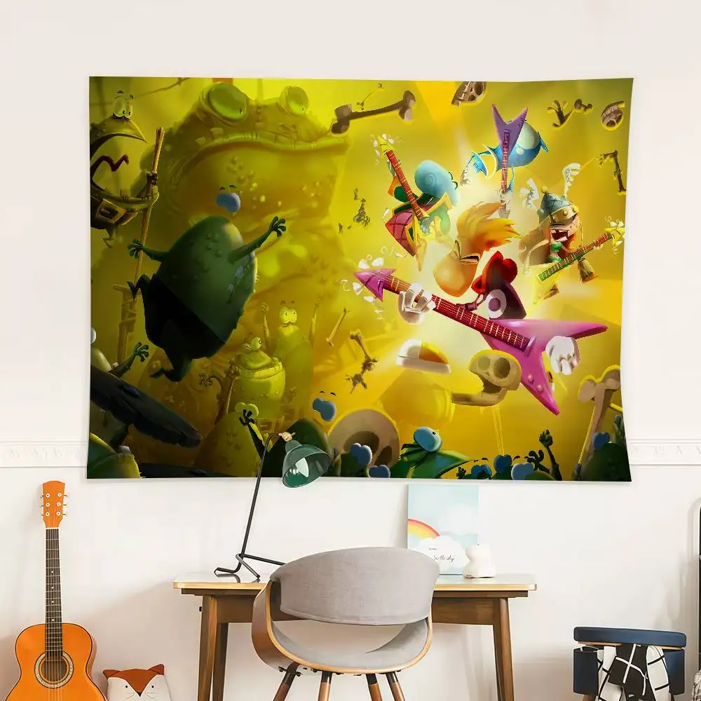 لعبة R-Rayman L-Legends العلم الديكور في الهواء الطلق نزهة حفلة المنزل التخييم حفلة فنية معلقة راية