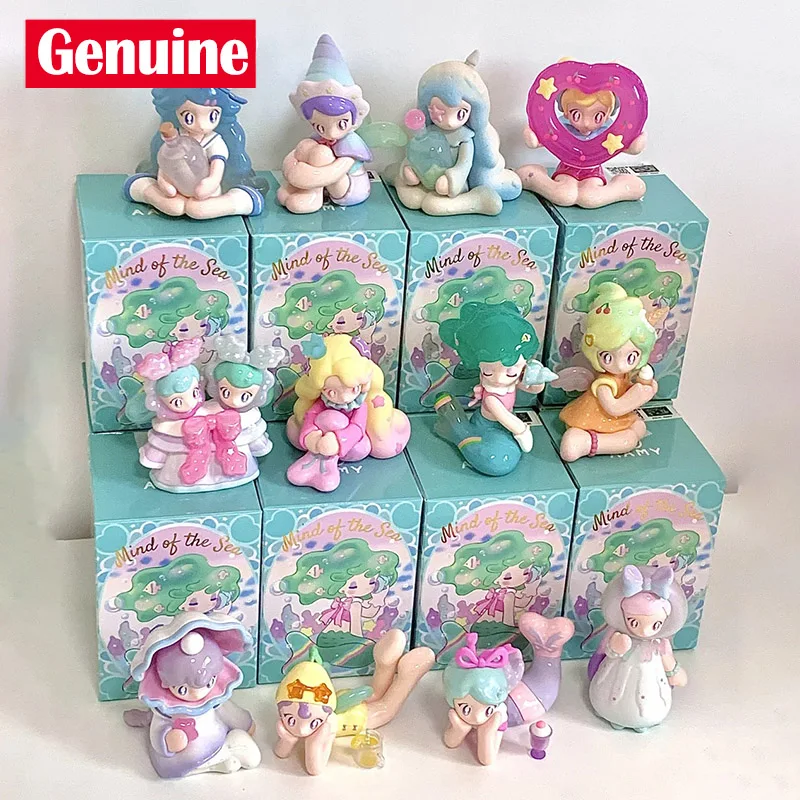 Aamy Sea of Dreams Series صندوق أعمى - دمية كاواي العصرية اللطيفة على شكل وحيد القرن الغامضة المفاجئة القابلة للجمع لهدايا عيد الميلاد