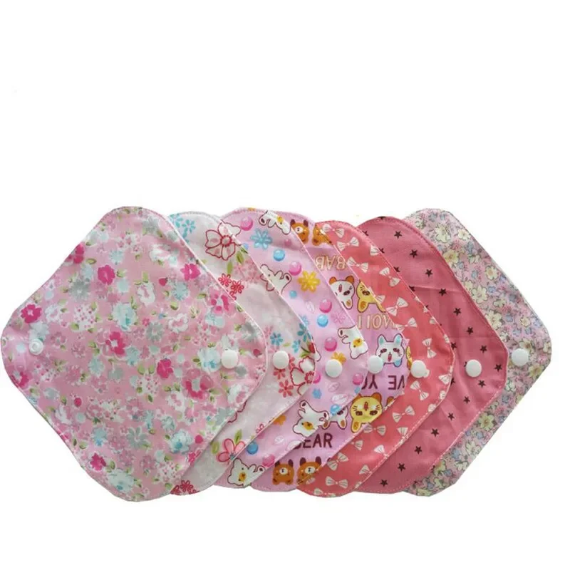 Serviettes menstruelles réutilisables, 1 pièce, serviettes hygiéniques lavables, tampons en coton doux pour femmes, doublure de culotte, serviette en tissu, hygiène féminine 180mm