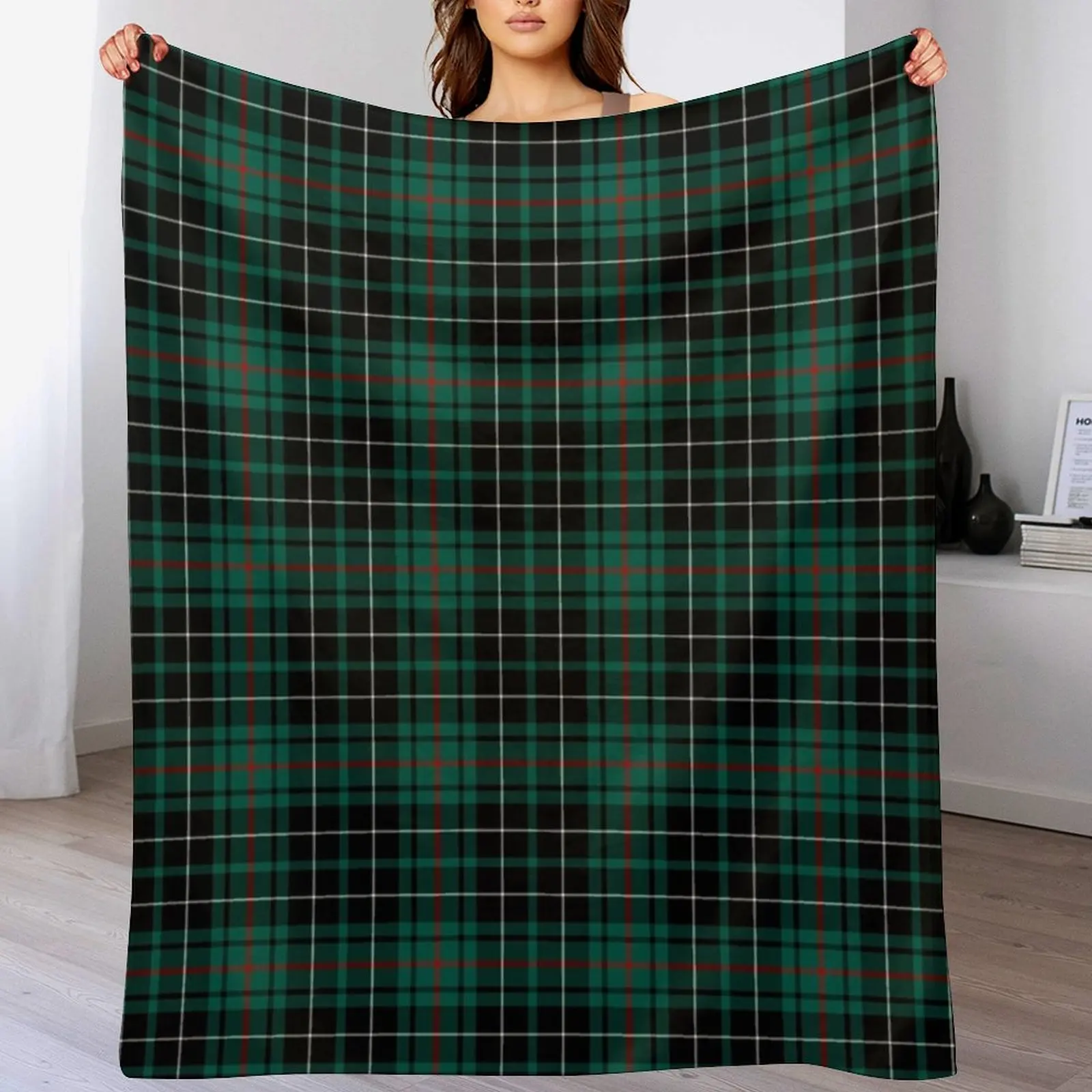 

MacAulay Clan Tartan (Hunting) Throw Blanket Color Fast Cozy Throw Blanket