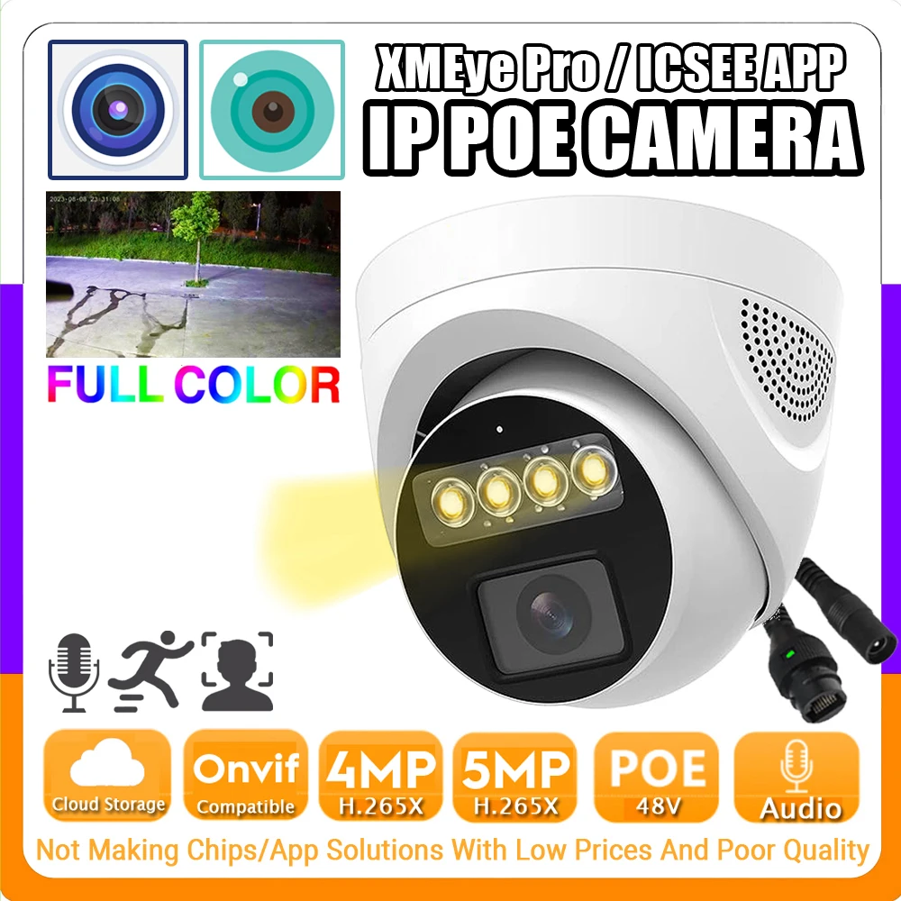 camera dome ip visao noturna poe onvif ai face deteccao de movimento xmeye pro audio 5mp 4mp interior h265 hd mic 5mp 01