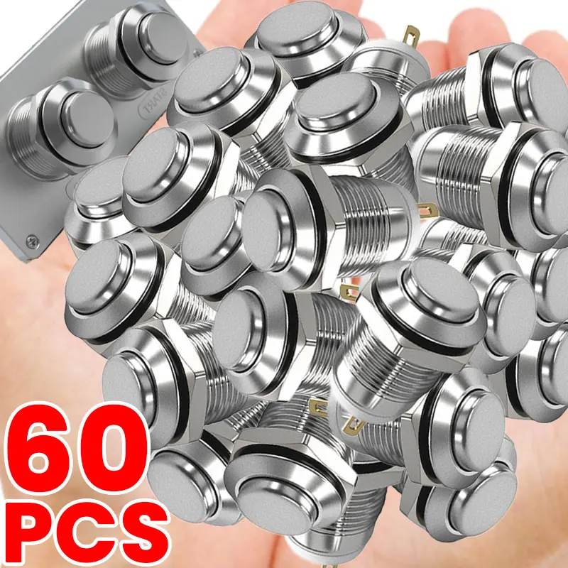 

Прочный металлический переключатель мгновенного сброса диаметром 12 мм, износостойкий, широкий диапазон температур -30 ~ 100 ℃ Стабильные электрические переключатели для быстрой установки