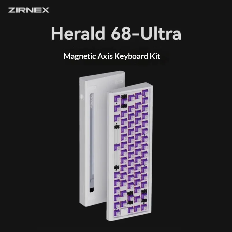 ZIRNEX Herald68 Ultra All Aluminum Magnetic Switch custom keyboard Kit RGB RT0.01 Valorant Gaming Office Win macOS Accessories