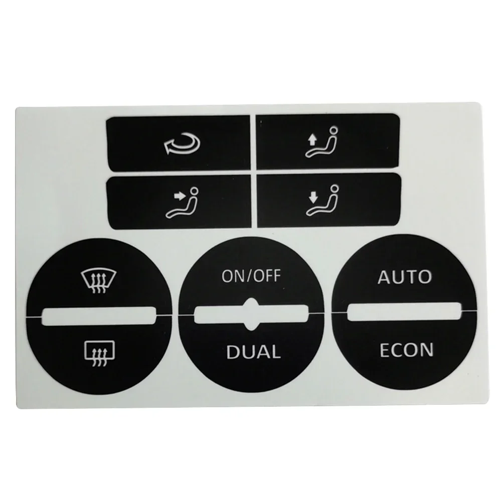 Car Center Console A/C Climate Control Button Worn Repair Kit Decals Stickers For GOLF Mk5 04-08 Car Accessories