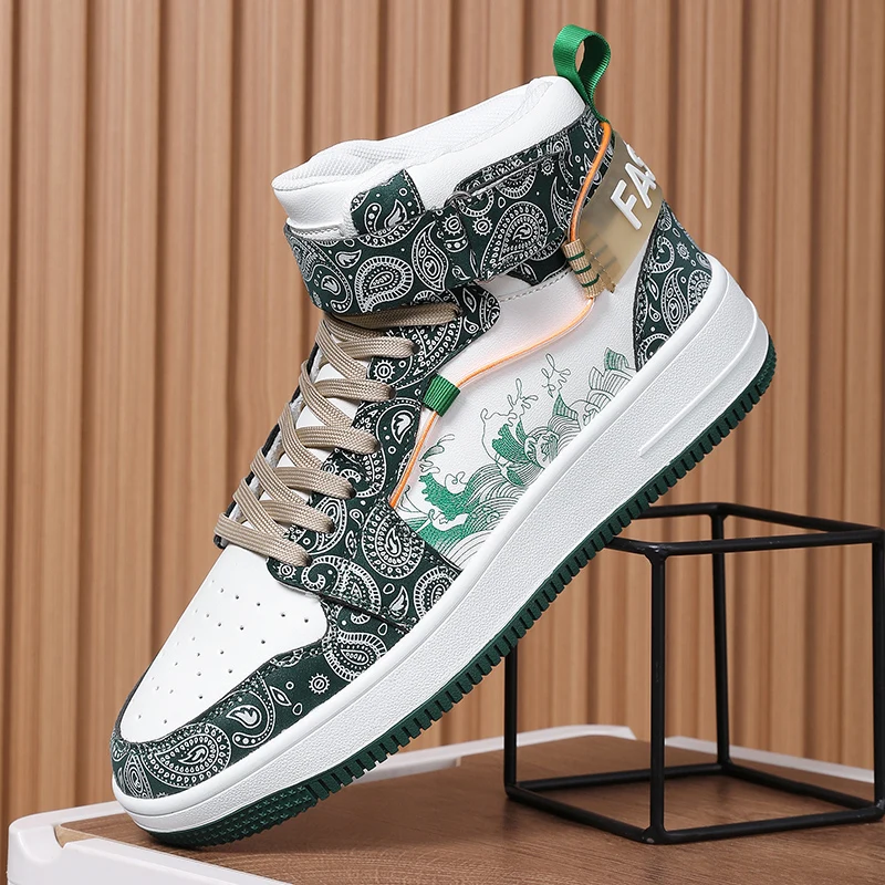 أحذية رجالي مجلس 2025 جديدة عالية قطع سميكة وحيد الارتفاع زيادة الاتجاه الشارع حذاء كاجوال شقة أحذية رياضية مريحة للرجال #5