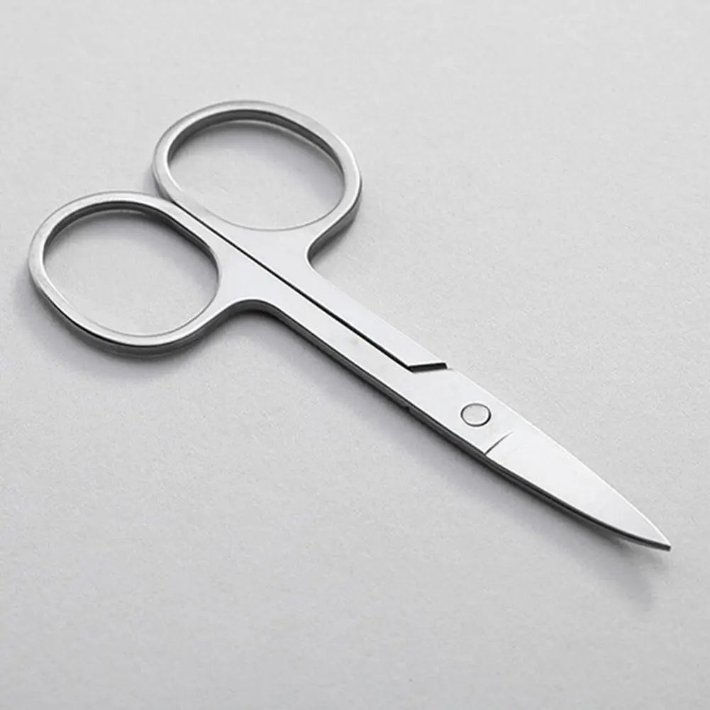 10cm Animal Veterinary Vet Medical Stainless Steel Straight Haircut Scissors Scissors Curved Surgical Tip X9R4