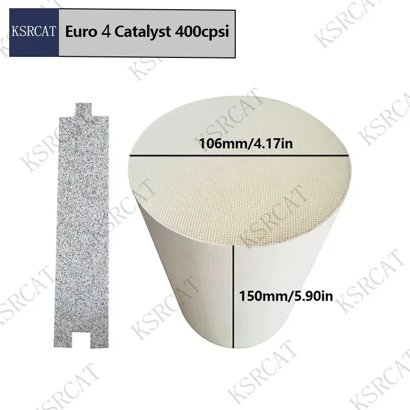 

Universal Euro 4 Catalytic Converter 106x150mm 400 Cell Ceramic Material Auto Catalyst Fit for Car