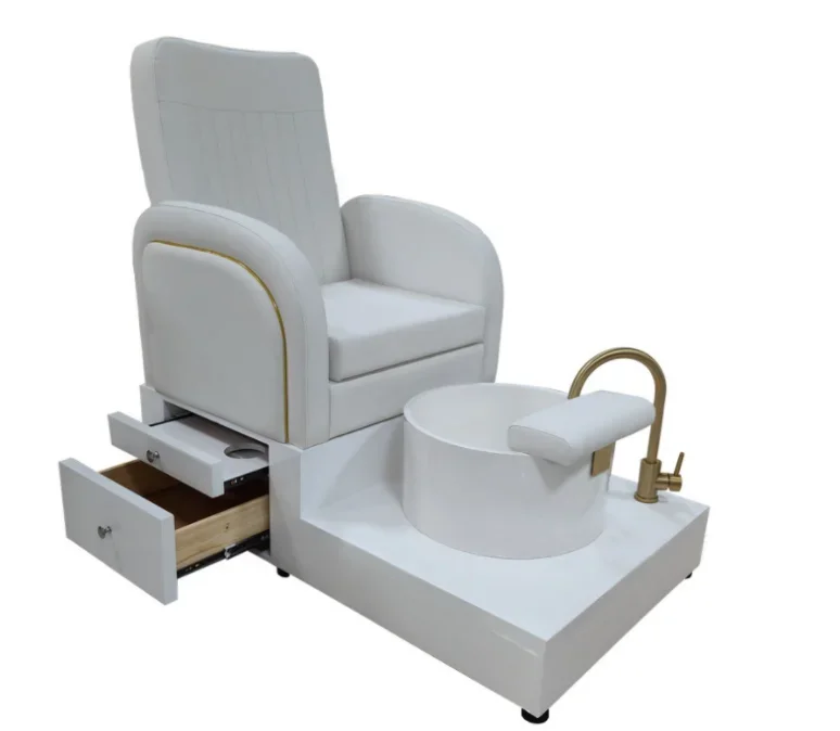 

Professional Foot Bath Salon Spa Massage Chairs No Plumbing Portable Manicure Pedicure Chair With Basin