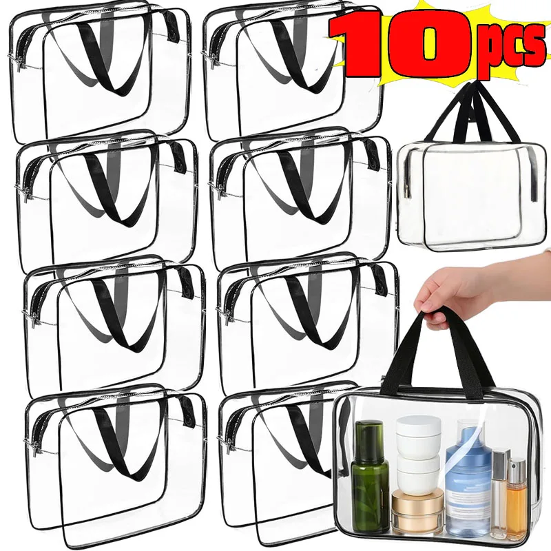 防水大型 PVC 収納袋クリアトラベルオーガナイザーバッグ化粧品ポーチ再利用可能なおもちゃの収納袋ビルディングブロックパズル用