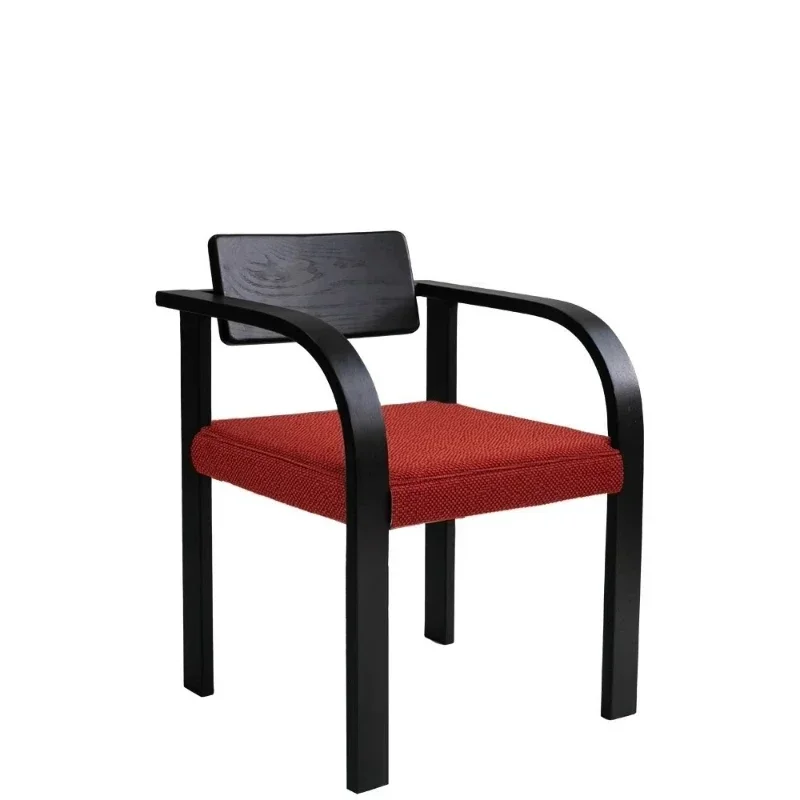 

Medieval, solid wood dining chair, designer, home, living room, armrest backrest dining table and chairs, simple, retro