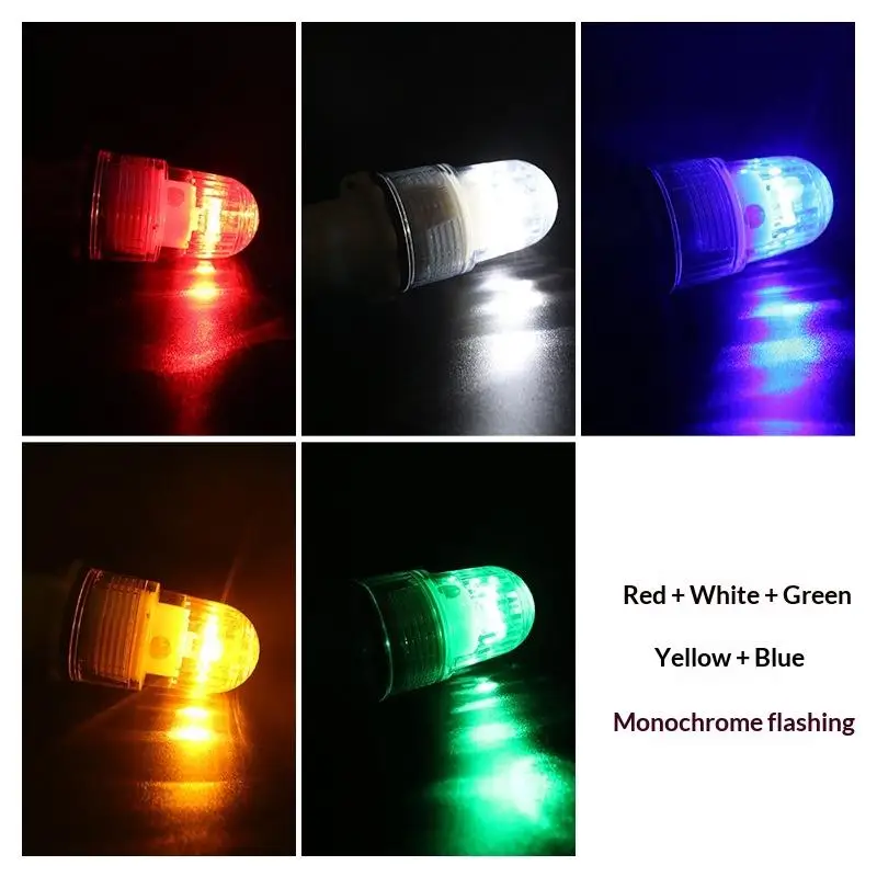 New Fishing Light LED Underwater Diving Signal Light Waterproof Torpedo Blinker Floating Fish Finders view 5