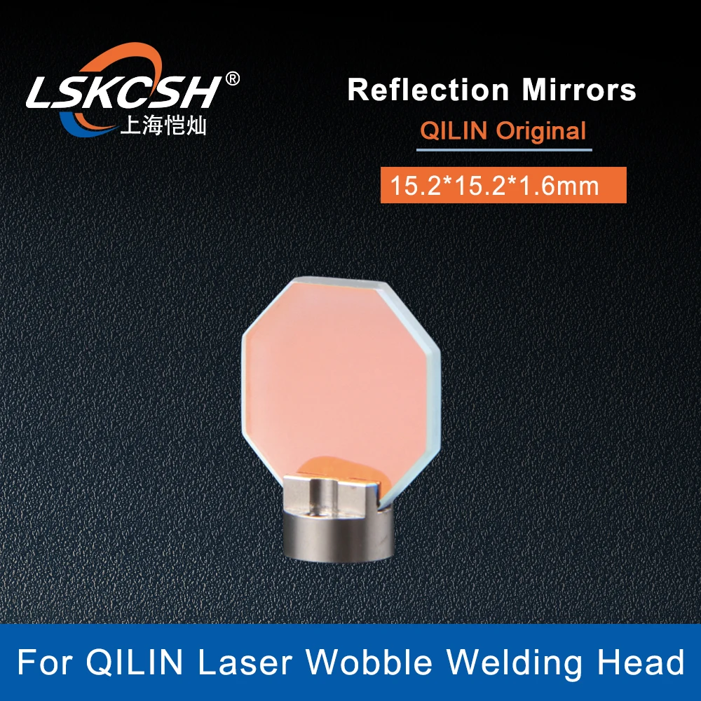 Lskcsh Laser Lente Reflexiva Reflexão Espelhos Wobble Soldagem Cabeça 15.2*15.2*1.6 mm