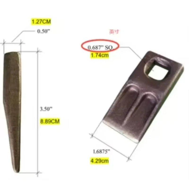 Auger Blades 10PCS/Set Steel Auger Cutting Edge Blade Knife, Suitable for Tractors,Agricultural Machinery Parts