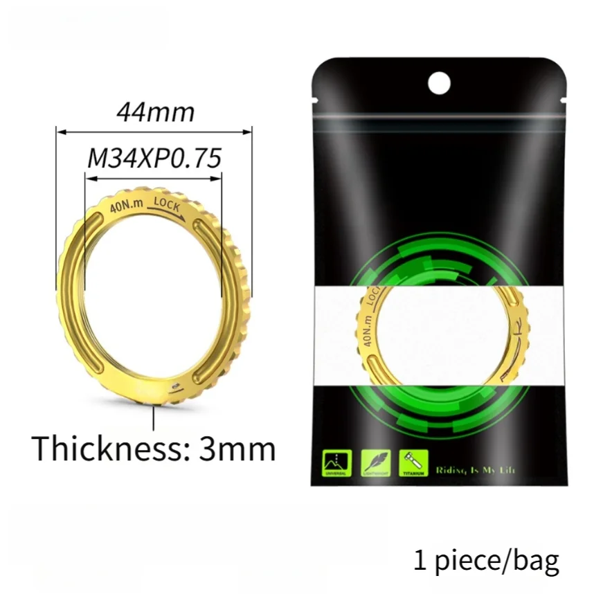 

Center lock disc brake lock ring nut and cap for Campagnolo CP wheelsets M34xP0.75 alloy 6.2g precision fit press cap for 9