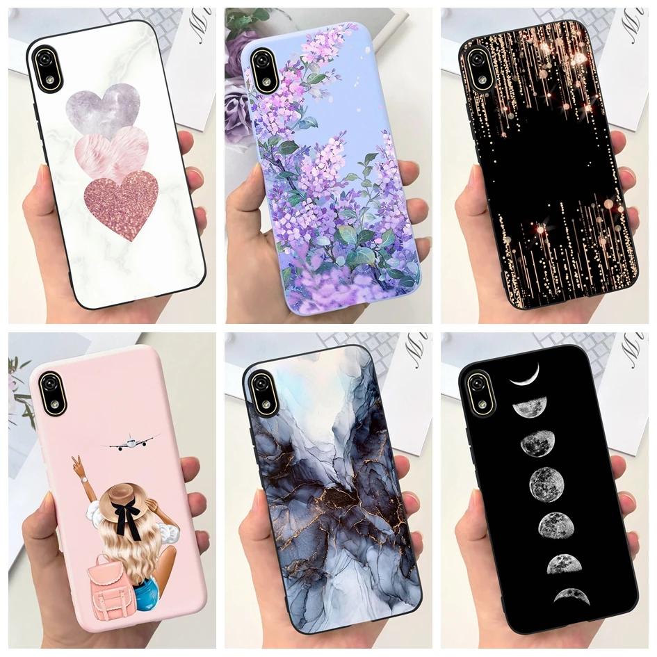 For Huawei Y5 2019 Case Honor 8S Cover Fashion Marble Love Heart Shockproof Bumper Soft Funda For Honor8S KSA-LX9 AMN-LX9 Hoesje