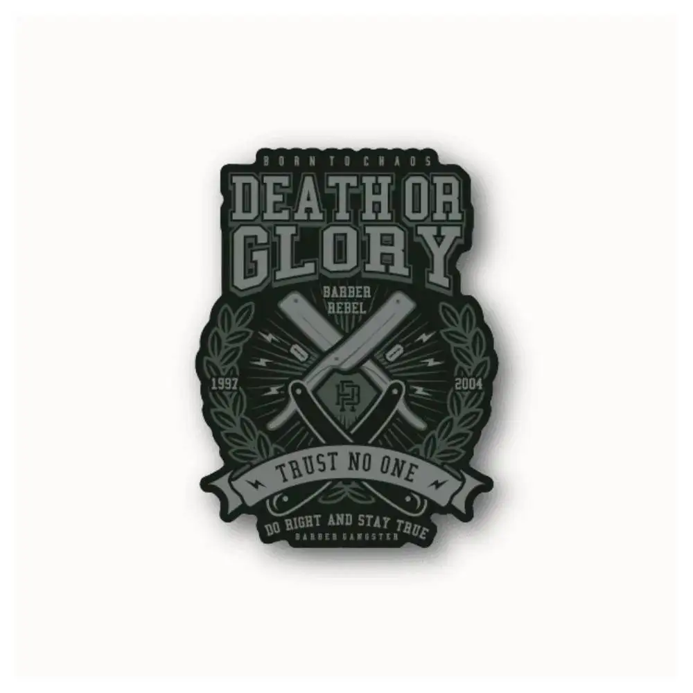 Death Or Glory Trust No One Waterproof Stickers For Decorating Car Windows Motorcycles And Computers.