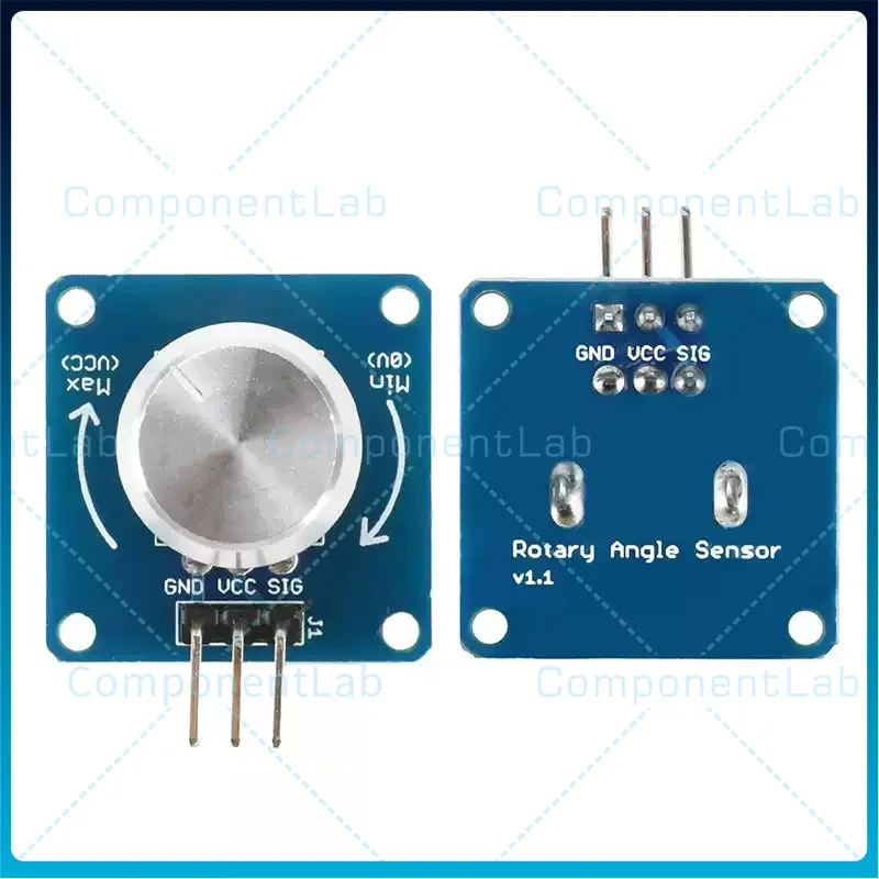 5-15pcs DC3 - 5.5V Rotating Angle Sensor Module, Knob Switch Adjustable Resistor Potentiometer Volume Control, Light Dimming