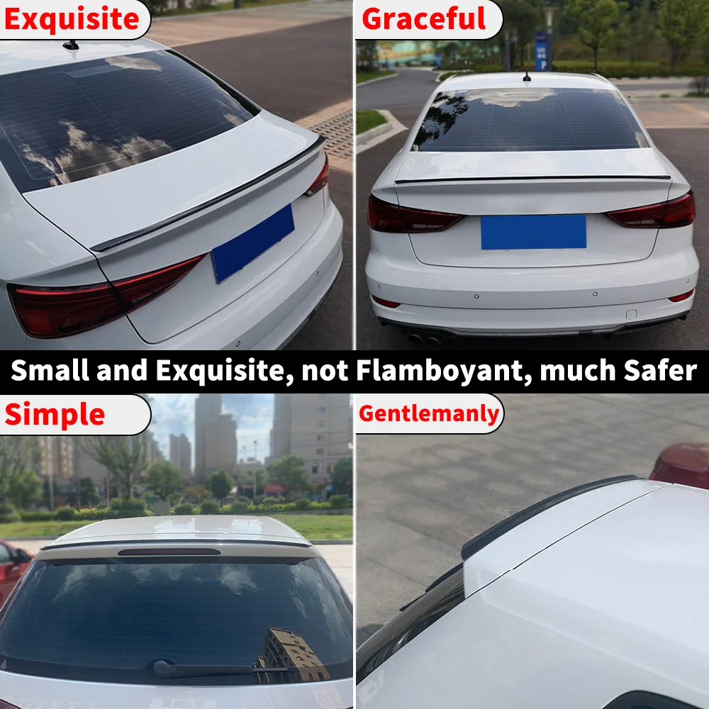 Universal Spoiler Rear Wing Air Dam for 99% Sedan Coupe Hatchback SUV like Benz W204 BMW 3 Audi A3 A4 CT5 Car Tuning Accessories