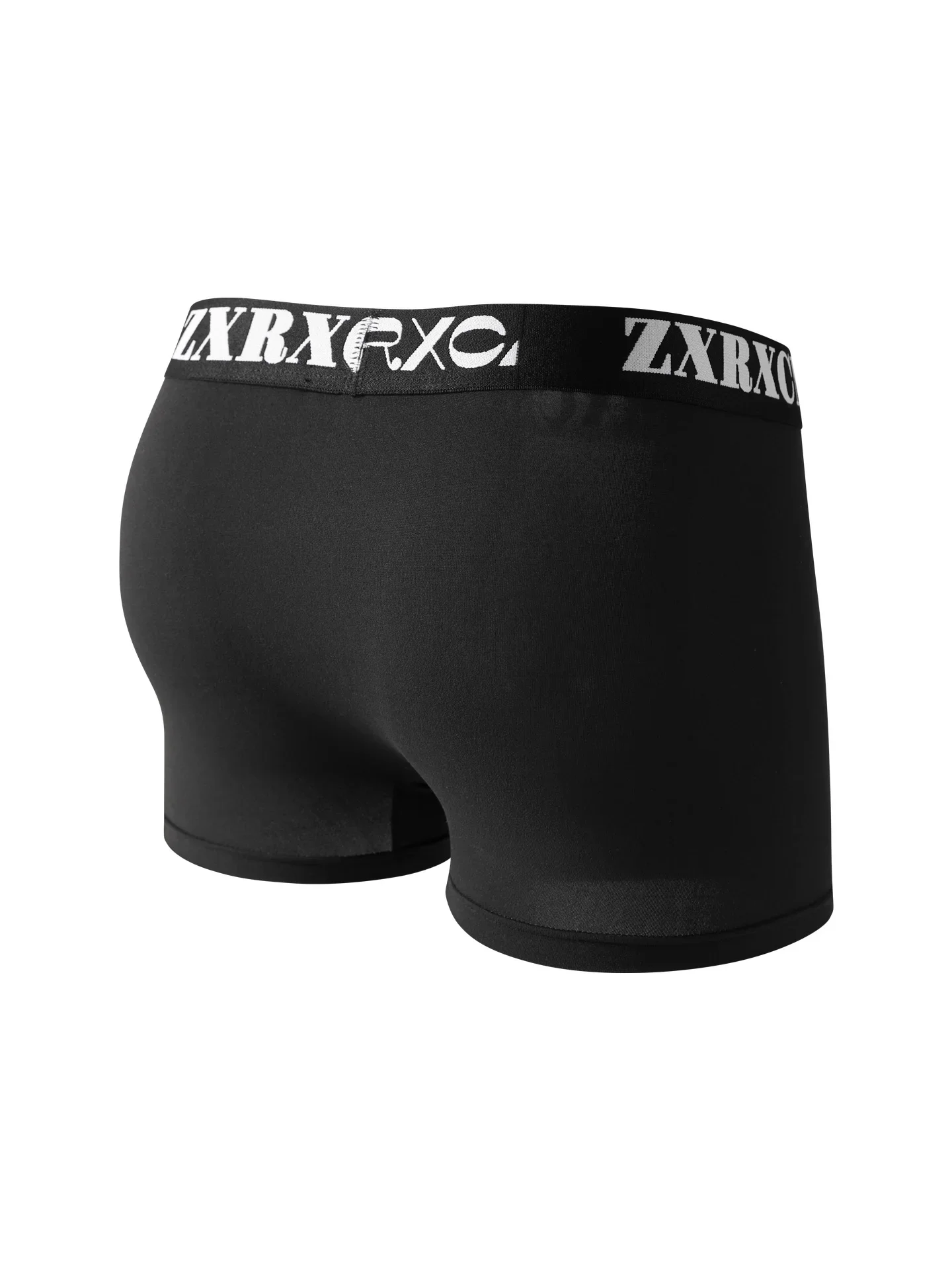 4PCS polyester fiber breathable letter belt design men's underwear basic color series daily casual men's underwear set