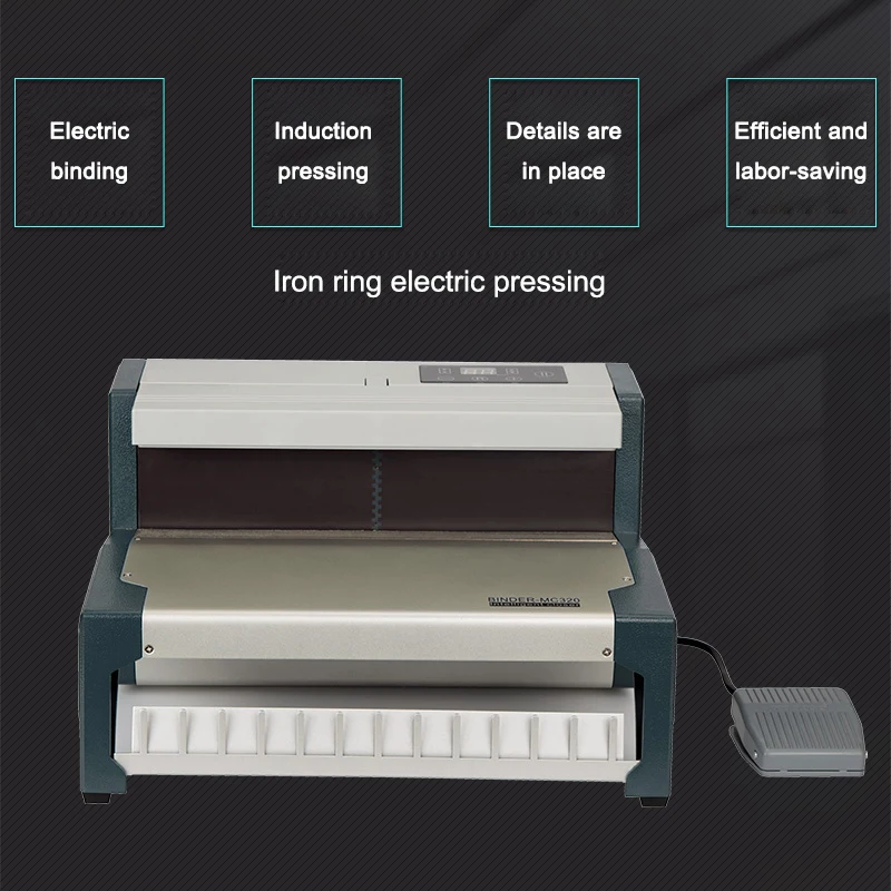 Wire Binding Machine MC320 Ferround Intelligent Binding Machine Double Wire Table Calendar Punching Contract