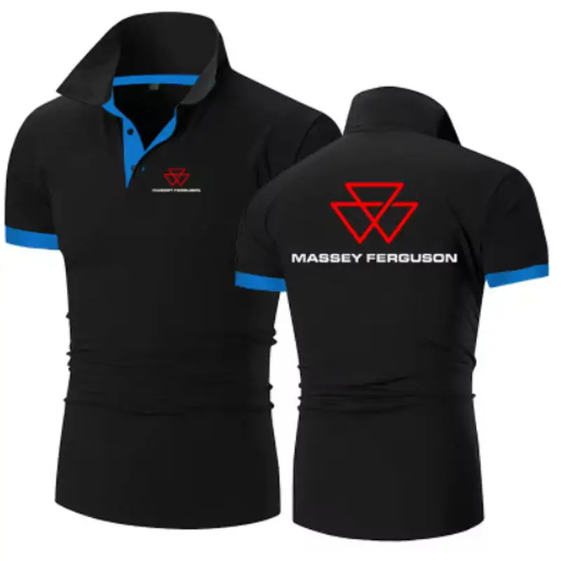 2026 Marsefogerson Printed Polo Shirt - Men's Comfortable Casual Solid Fit Style - New Summer Fashion Brand Shirt