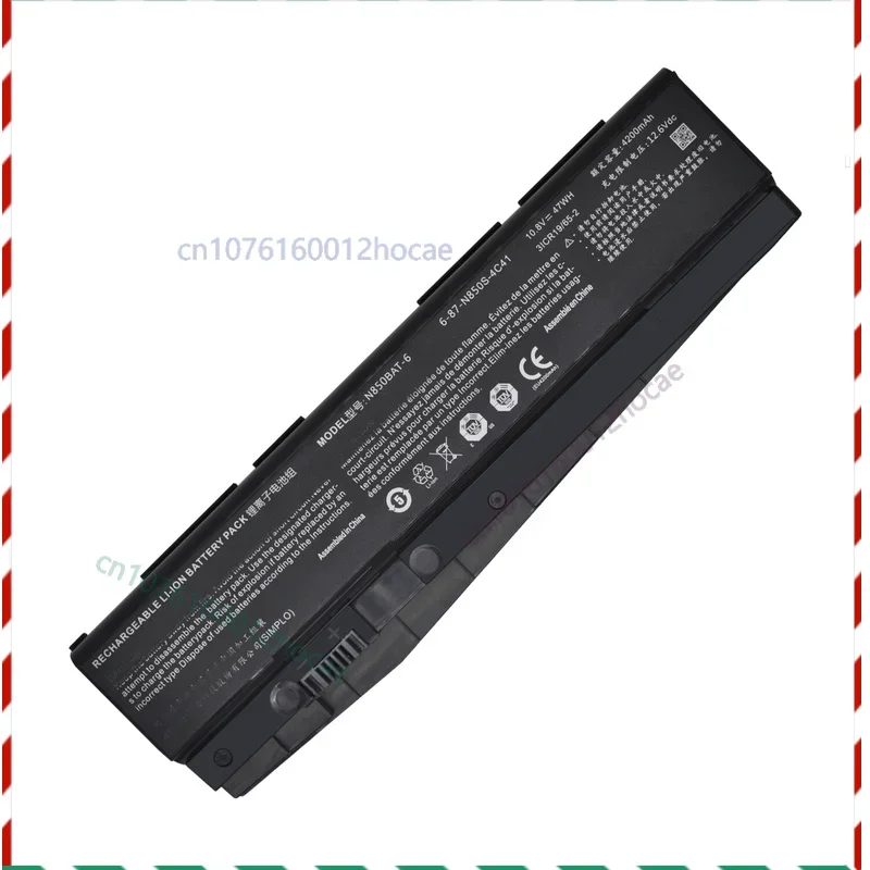 

Новый аккумулятор N850BAT-6 6-87-N850S-6U71 для Clevo N850 N850HJ N870HK N850EJ N850HK