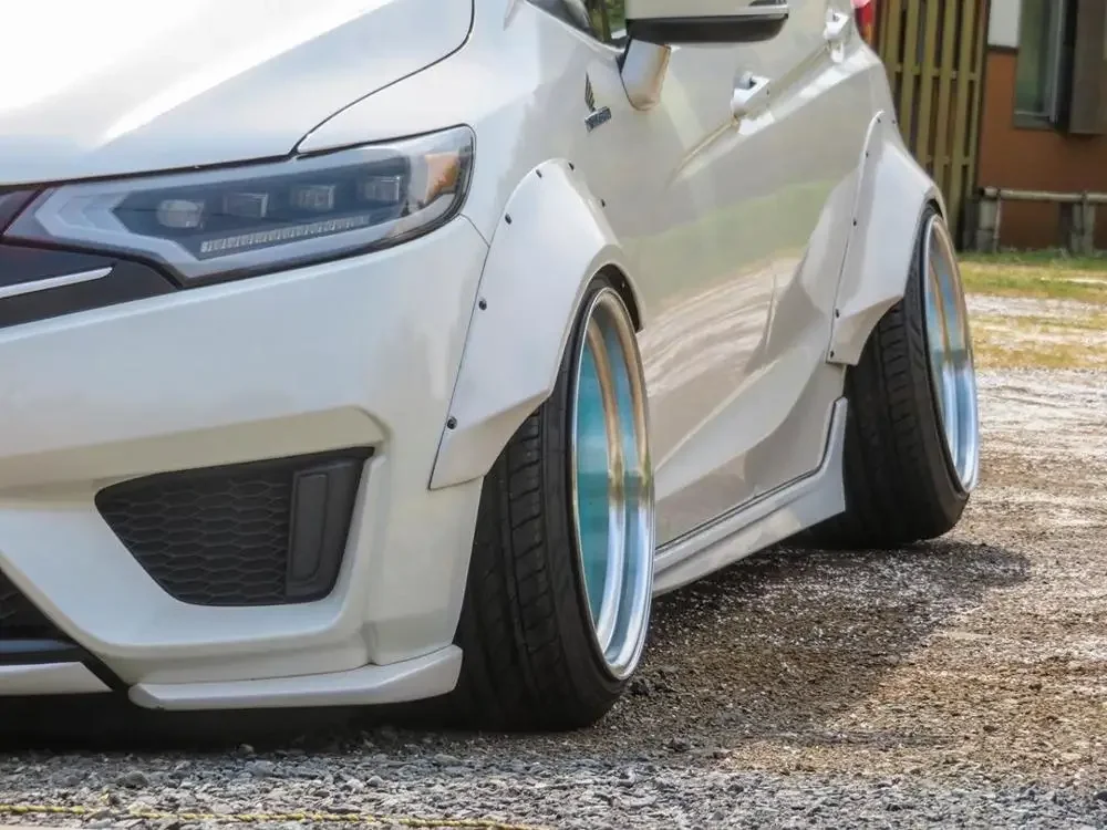 STANCEWORKZ Yarış Parçası Evrensel Fiberglas Çamurluk Fişekleri Çifti FRP Fiber Cam Tekerlek Arch Kapağı Civic EK EG EP FD FN FK FK8