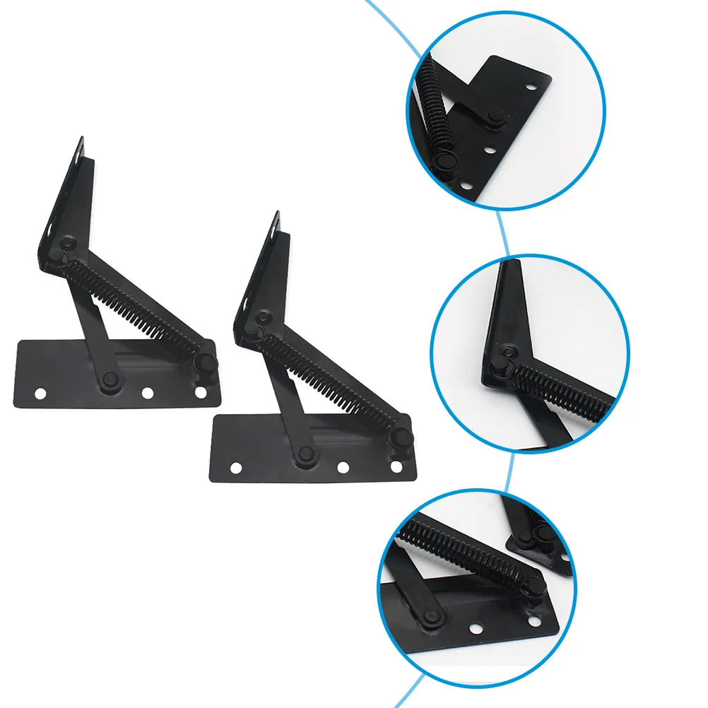 2 قطعة أريكة الربيع المفصلي دائم الصلب الثلاثي ملحق سهلة التركيب إزالة طويلة الأمد استخدام صندوق تخزين منزلي #2