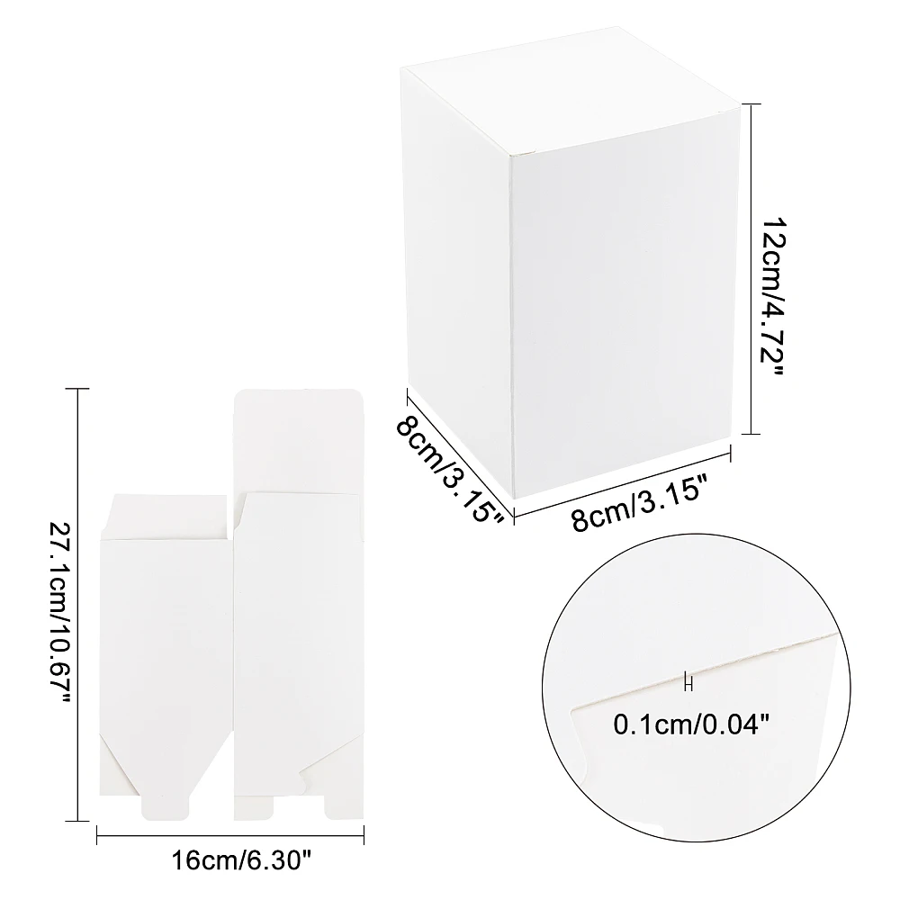 3x3x4.7 Gift Boxes 30pcs Paper Cube Boxes with Lids Paper Present Packaging Box Decorative Gift Wrap Boxes Bulk Wedding