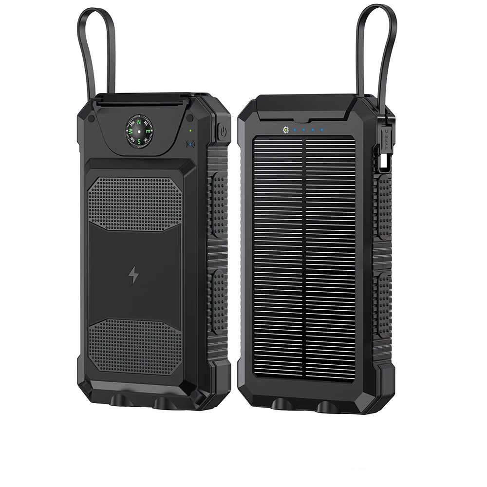 

Внешний аккумулятор на солнечной батарее, 20000 мАч