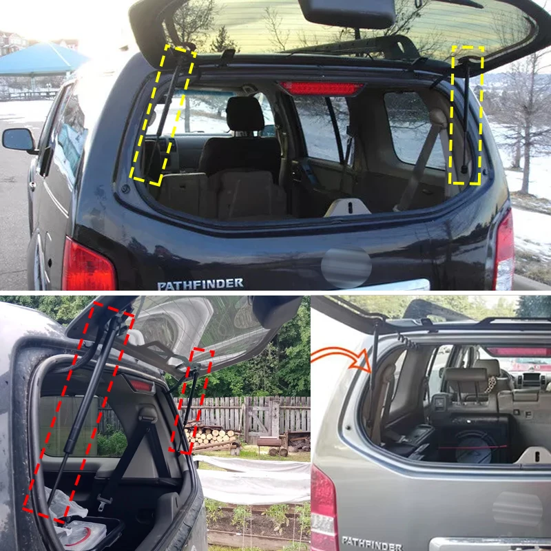 

1Pair For Nissan Pathfinder R51 2005-2013 Rear Window Tailgate Boot Gas Struts Support Lift Bar Rod Car Accessories 90460ZL90A