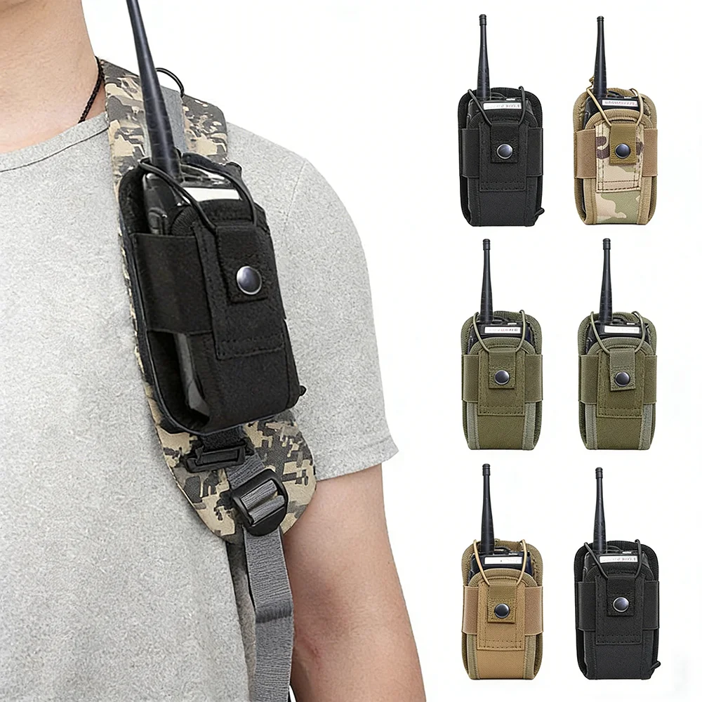 

Walkie Talkie Protective Cover Outdoor Durable For MOLLE Multi-functional Waist Bag Protable Walkie Talkie Protective Cover