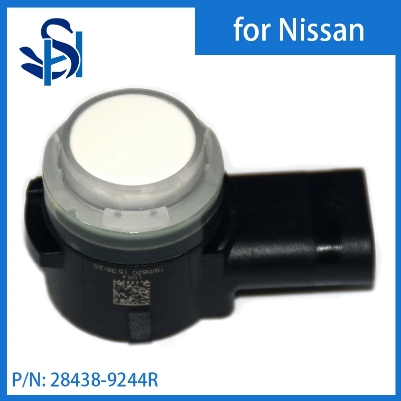 Capteur de stationnement blanc PDC pour Nissan, radar, document, 28438-9244R