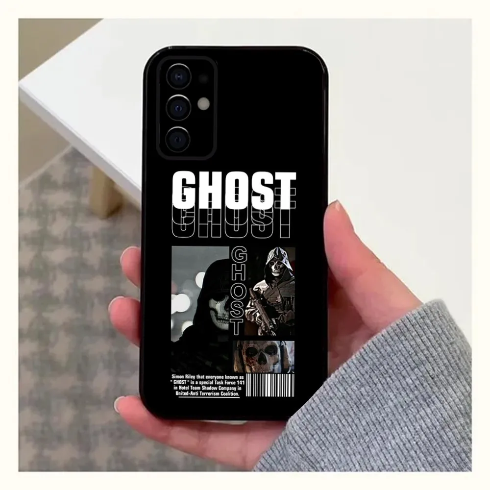 حافظة هاتف C-COD Call Of D-Duty Ghost لهاتف سامسونج S24,S21,S22,S23,S30,Ultra,S20,Plus,Fe,Lite,Note,10,9,5G غطاء ناعم أسود