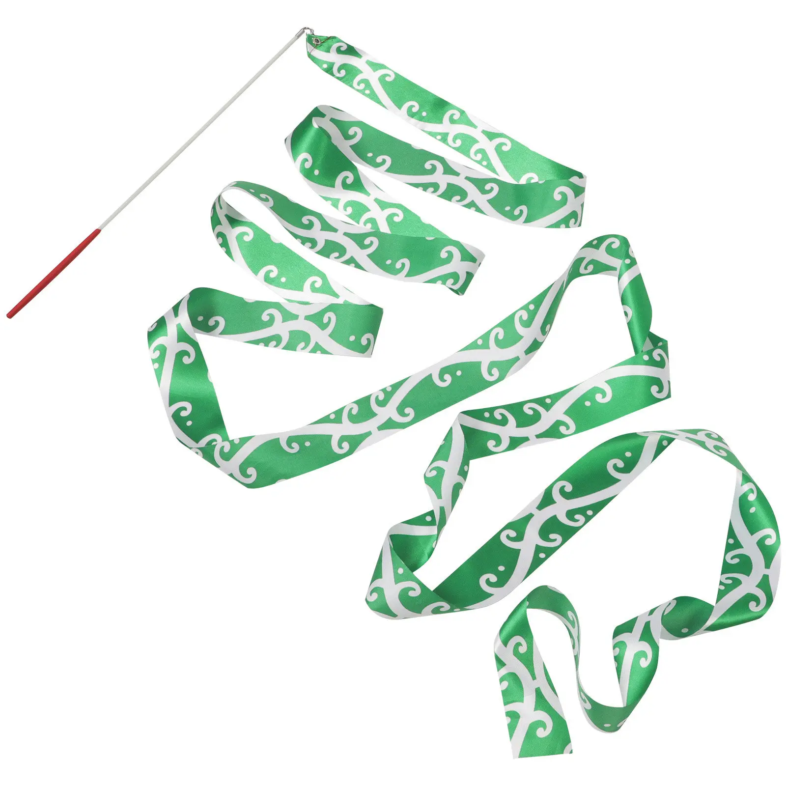 Fitness Gymnastics Ribbon Colorful Silk Durable Artistic Dance Performance Streamer Wand Portable Gymnastics Ribbon